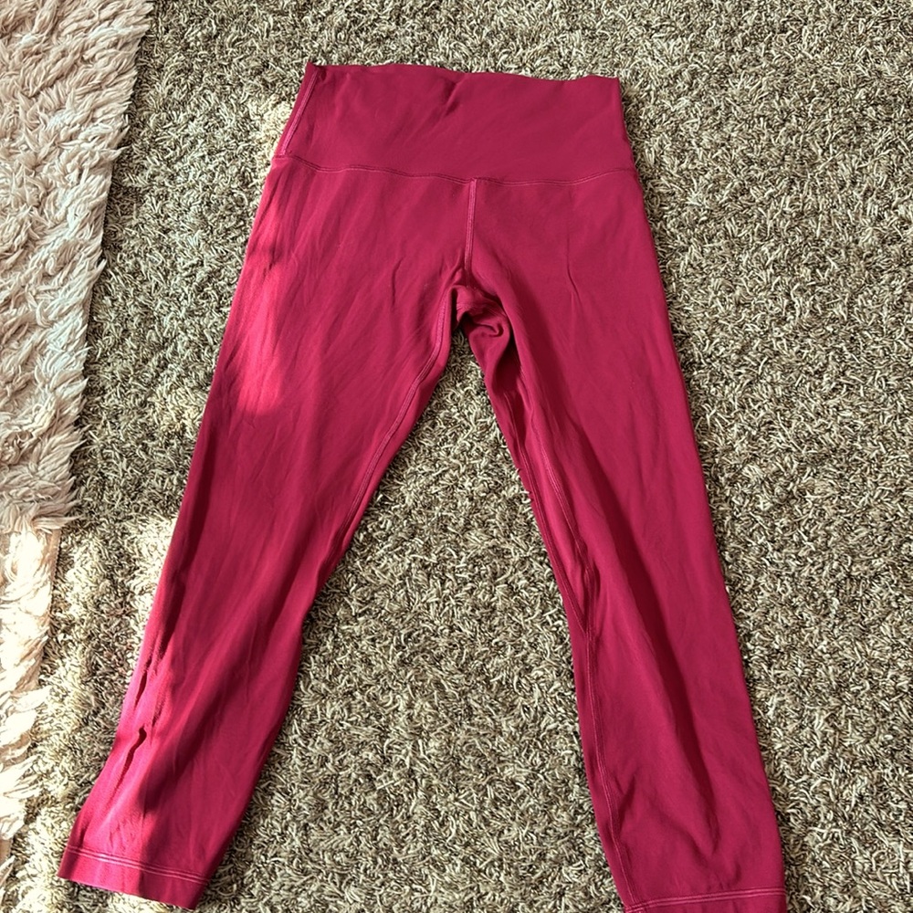 Lululemon pink leggings Size 8